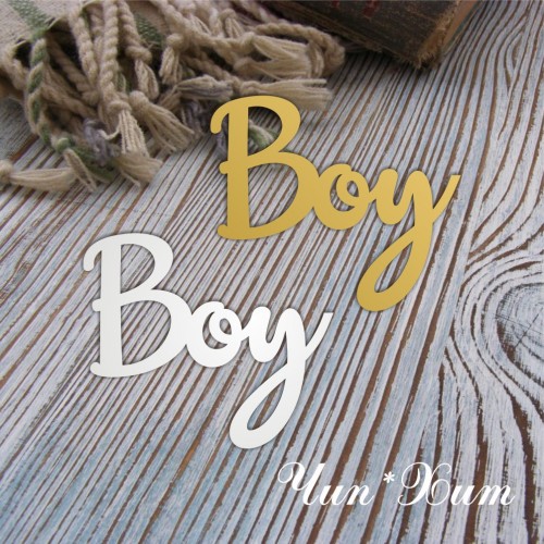 Бирка "BOY "3D