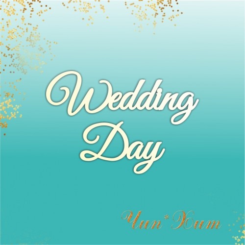 Заготовка для тиснения  "WEDDING DAY"